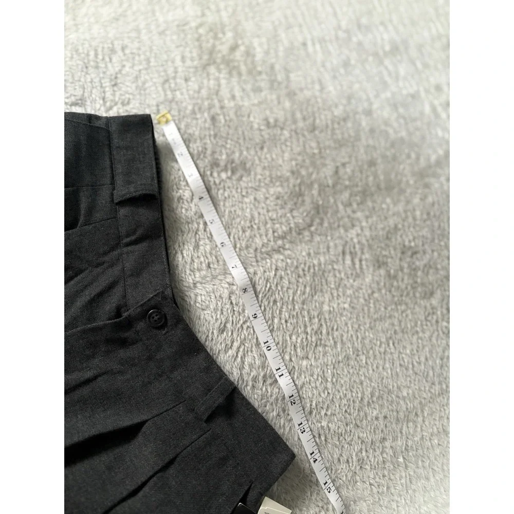 New‎ Briggs High Waist Gray Straight Dress Pants Size 12 Trousers NWT